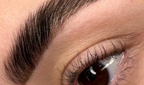 Пудровое напыление бровей изображение