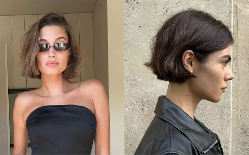 Short women's haircuts with a neat, polished finish